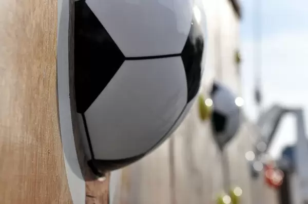 Fußballwand beim Wembley-Stadion