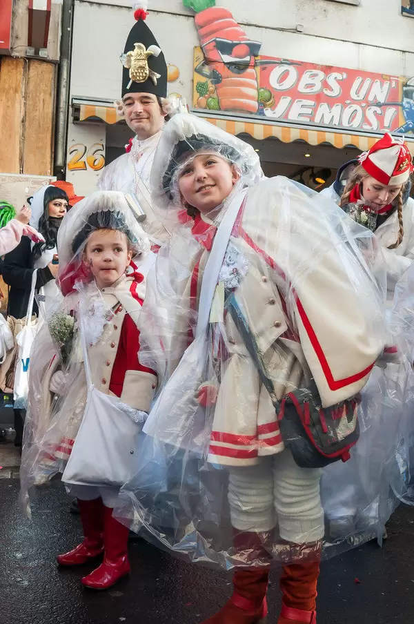 Fußgruppe zu Karneval