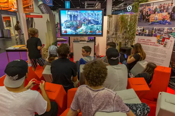 Gamer auf der Gamescom