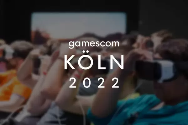 Gamescom Köln 2022 Bild zeigt Spielemesse-Besucher mit VR-Brillen