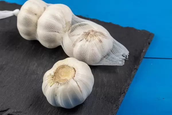 Garlic pack on the black Stone Tray (Flip 2019)
