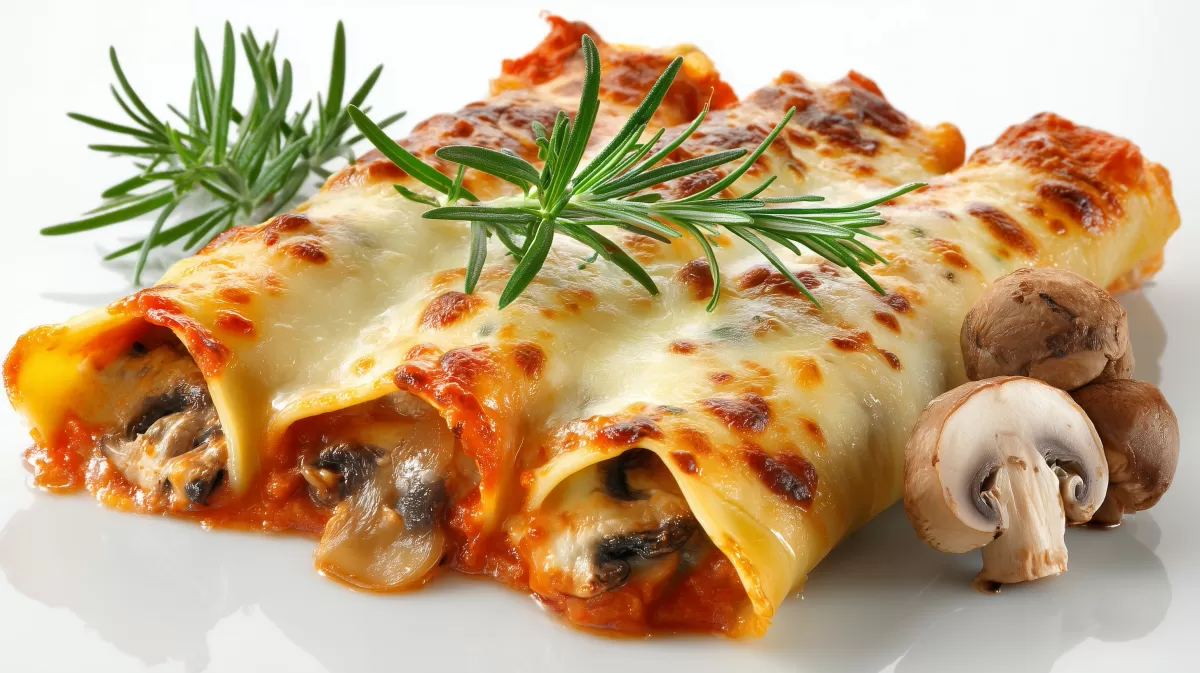 Gefüllte Cannelloni in Tomaten Sugo mit Käse