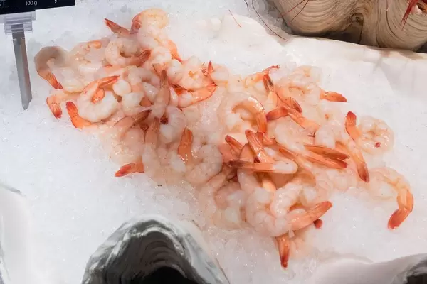 Gekochte Garnelen
