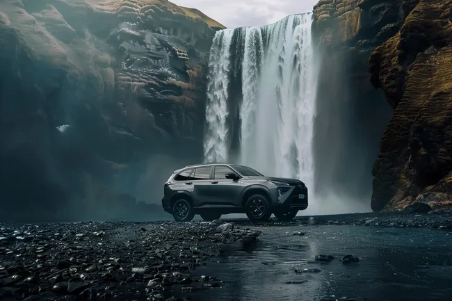 Geländewagen in beeindruckender Naturkulisse