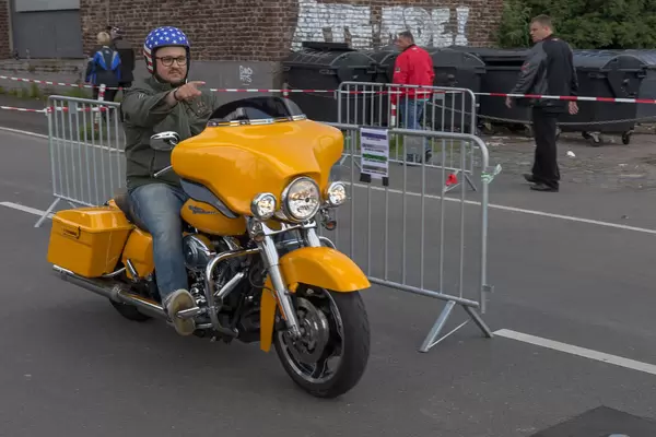 Gelbe Harey Davidson