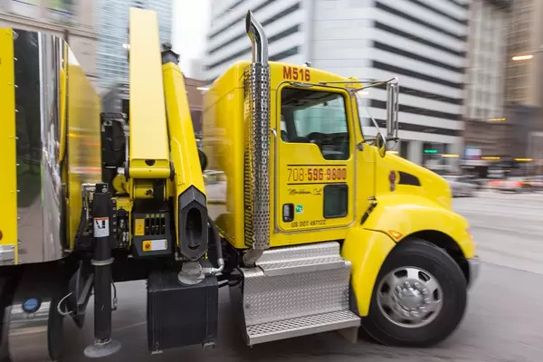 Gelber LKW in Chicago