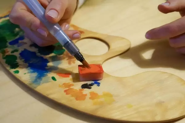 Gemälde Zeichnungen Palette