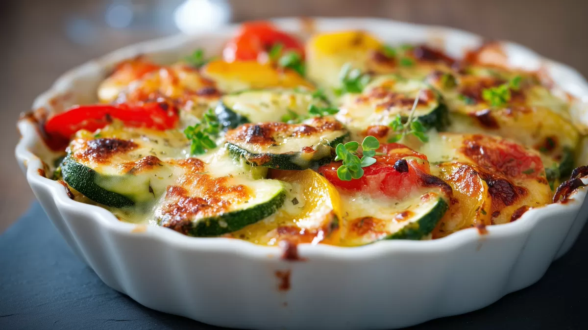 Gemüseauflauf superschnell und variabel aus dem Ofen