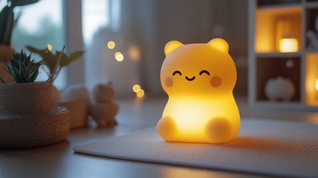 Gemütliche Nachtlampe mit niedlichem Bären-Design