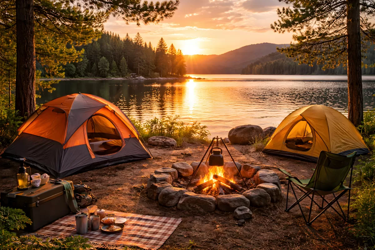 Gemütlicher Campingplatz am malerischen Bergsee