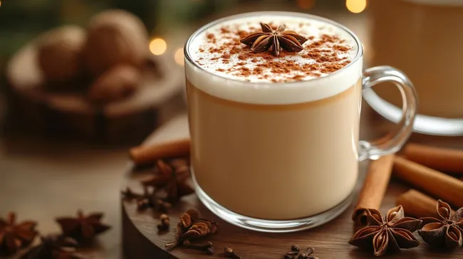 Gemütlicher Wintergenuss: Chai-Tee-Latte mit Gewürzen