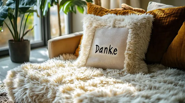 Gemütliches Wohnzimmer mit Kuschelkissen