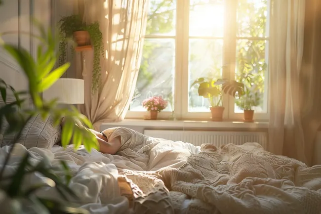 Gemütliches Zuhause am sonnigen Fenster