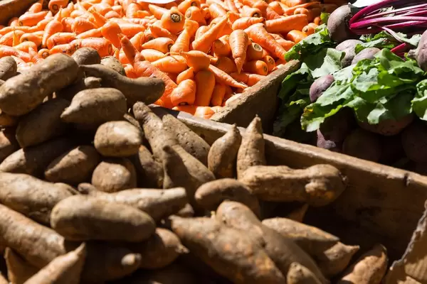 Gemüse auf dem Mercado dos Lavradores in Funchal