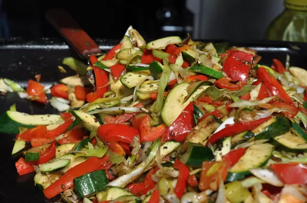 Gemüsepfanne auf Street Food Festival Köln