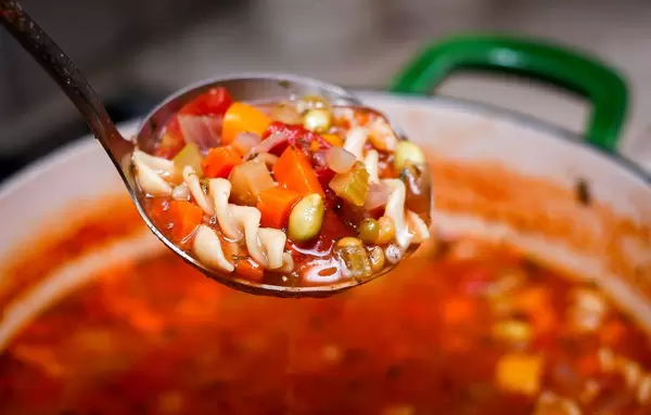 Gemüsesuppe Nahaufnahme