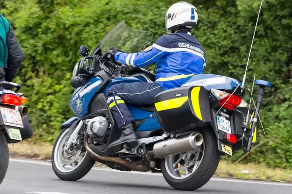 Gendarmerie-Mottorrad