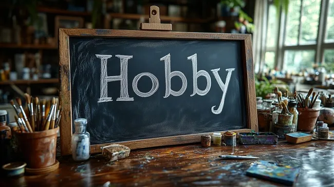 Geräumiges Kreativ-Atelier mit Hobby-Schild