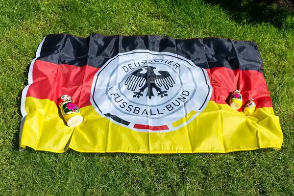 German Football Association flag and babushka dolls