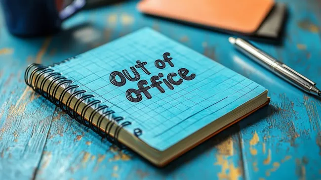 Geschäftsnotiz auf Schreibtisch mit Arbeitsmaterial