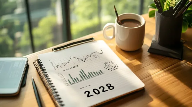 Geschäftsplan und Analyse für 2028 - Kostenloses Stockfoto