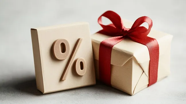 Geschenkbox für Werbeaktionen und Rabatte