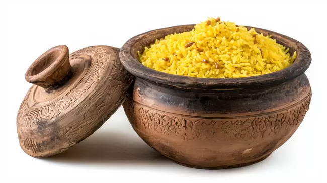 Geschmackvoll angerichtetes indisches Gewürzcurry