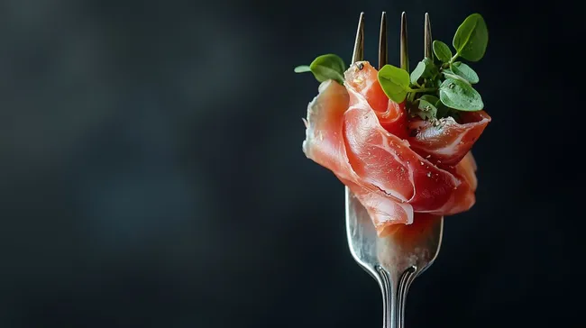 Geschmackvolle Schinken-Vorspeise mit Kräutern