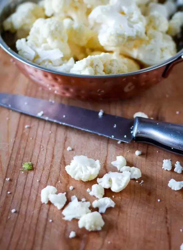 Geschnittener Blumenkohl