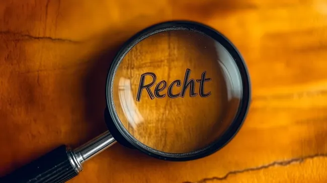 Gesetze und Rechtsprechung durch Lupe detailliert betrachten