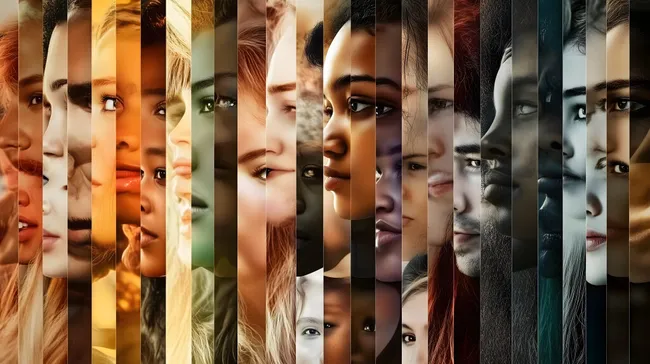 Gesichterportrait - Vielfalt und Diversität