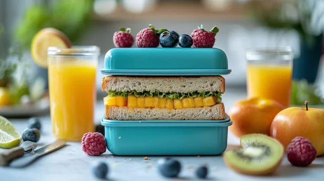 Gesunde Pausenverpflegung für Kinder in Lunchbox