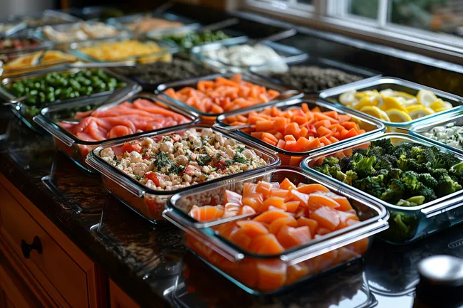 Gesunde Zutaten für die Essensvorbereitung