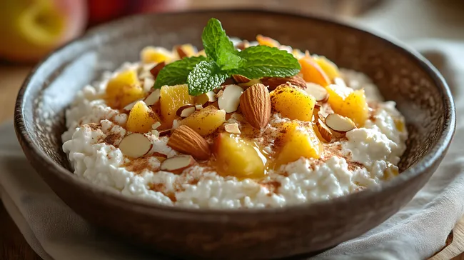 Gesunder, zuckerhaltiger Müsli-Snack mit Früchten und Nüssen