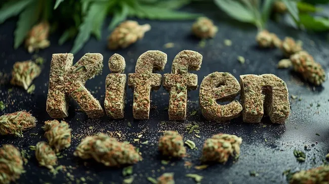 Getrockneter Hanf-Konsum in natürlicher Umgebung