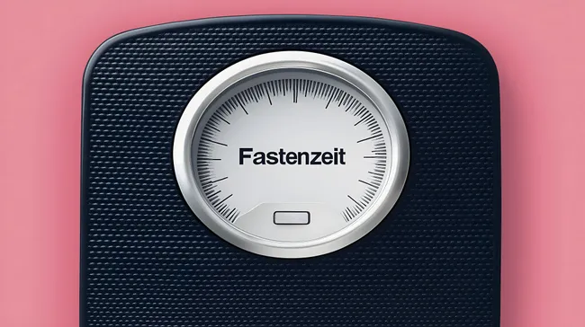 Gewichtsmanagement und Diät: Waage als Symbol der Fastenzeit