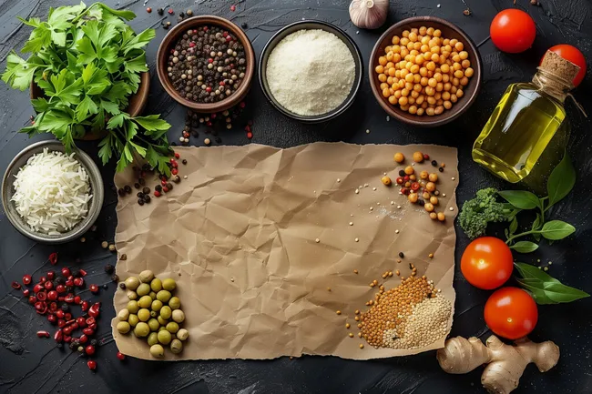 Gewürze, Zutaten und Zubehör für die Küche