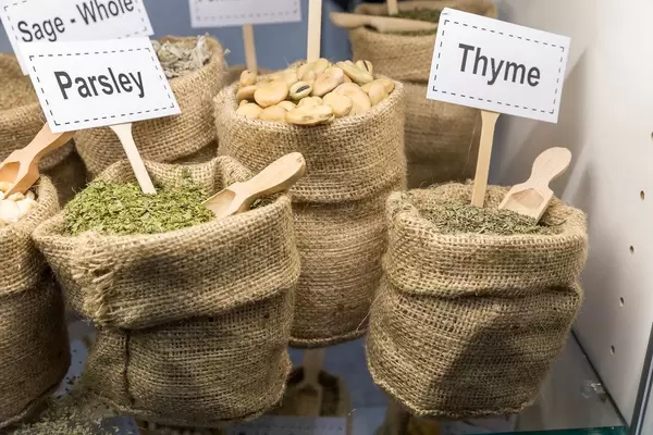 Gewürzsäcke - Thymian und Petersilie
