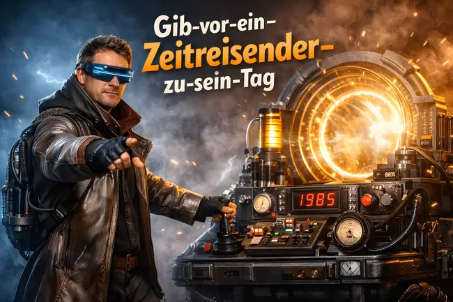 Gib-vor-ein-Zeitreisender-zu-sein-Tag am 8. Dezember