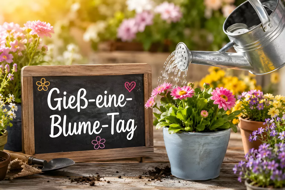 Gieß-eine-Blume-Tag am 30. Mai