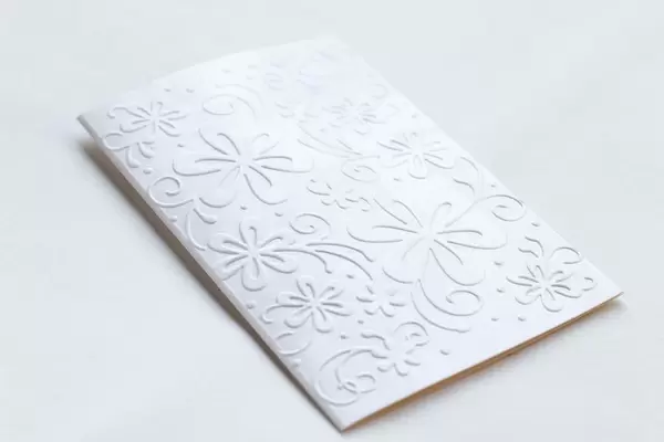 Gift Card With Printed Flowers