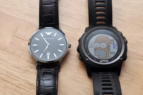 Giorgio Armani Uhr und Garmin Fenix3