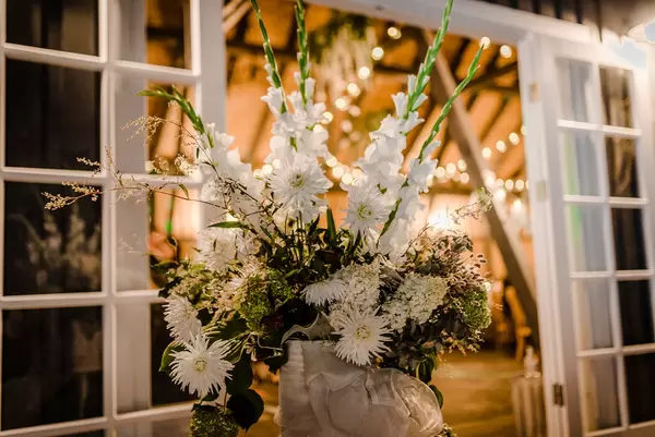 Gladiolus Wedding Decor Outdoors Romantic Lights