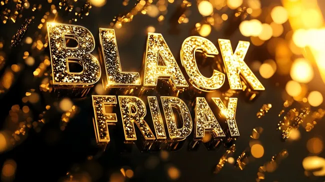 Glamouröse Black Friday Feierlichkeiten