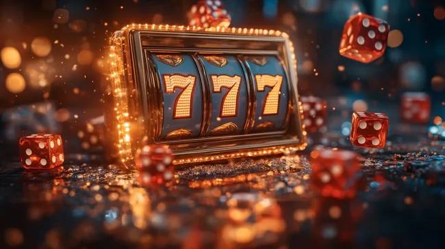 Glamouröse Casinogewinne mit Glückswürfeln und Slots