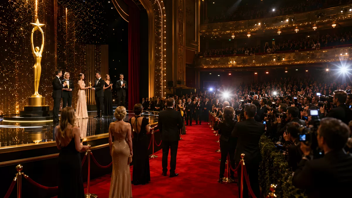 Glamouröse Preisverleihung in einem prachtvollen Theater