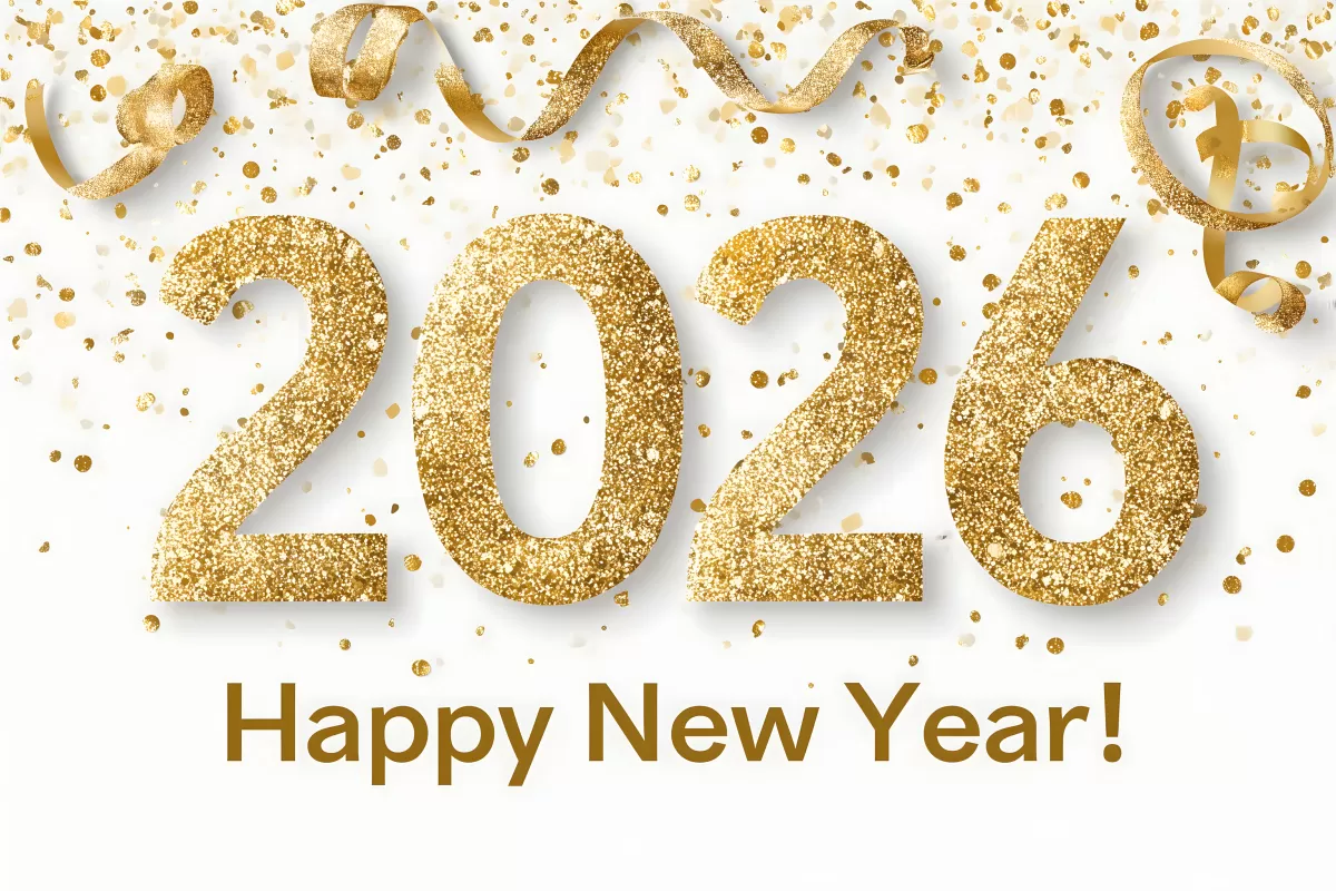 Glitzernde 2026 Jahreswechsel Dekoration