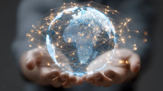 Globale Konnektivität und Technologie-Zukunft