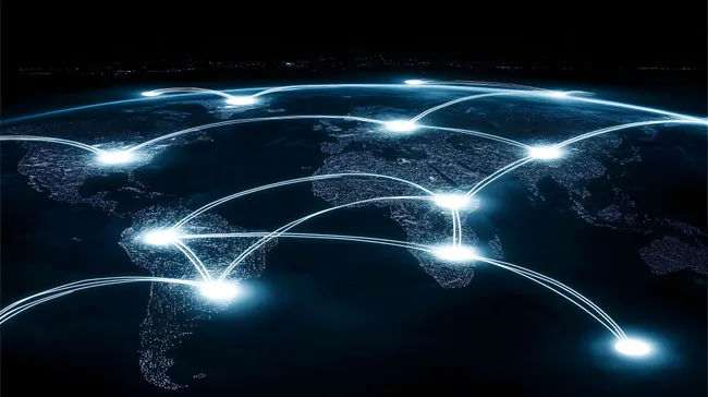 Globales digitales Vernetzungsnetzwerk