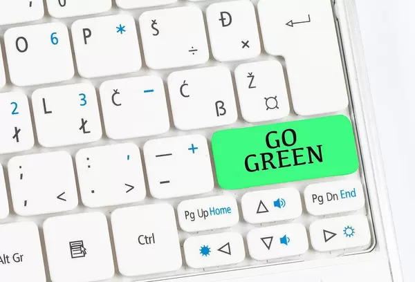Go green keyboard button